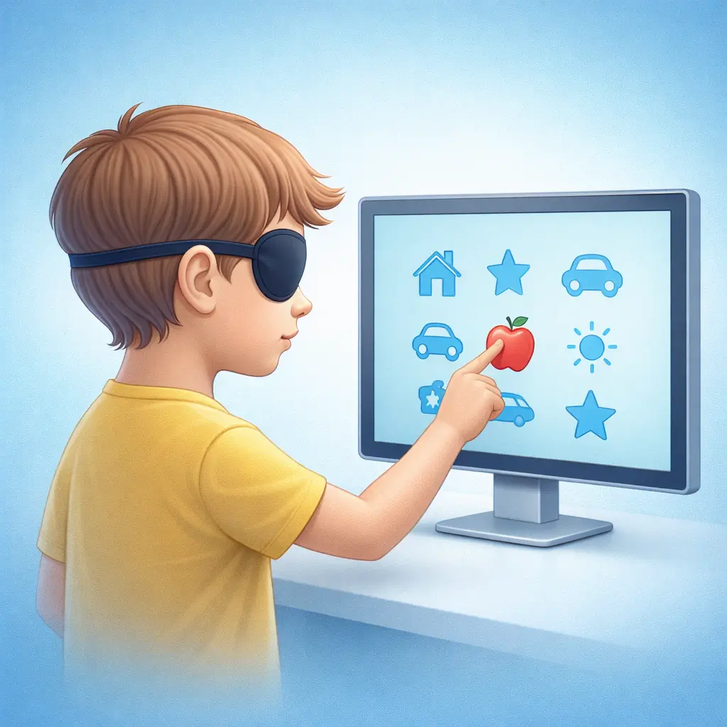 Amblyopia Vision Training process