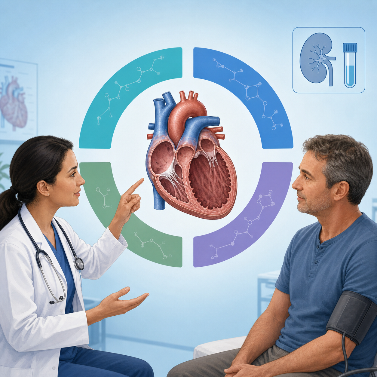 Four-pillar foundational medical therapy for HFrEF process
