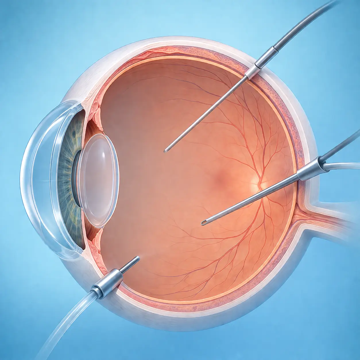 Pars Plana Vitrectomy (PPV) process