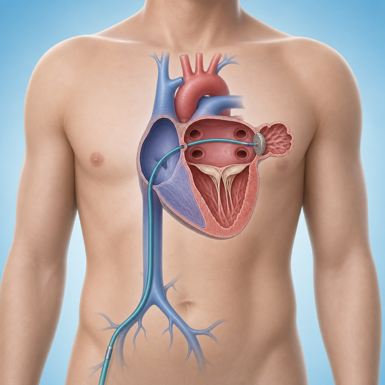 Percutaneous left atrial appendage occlusion process