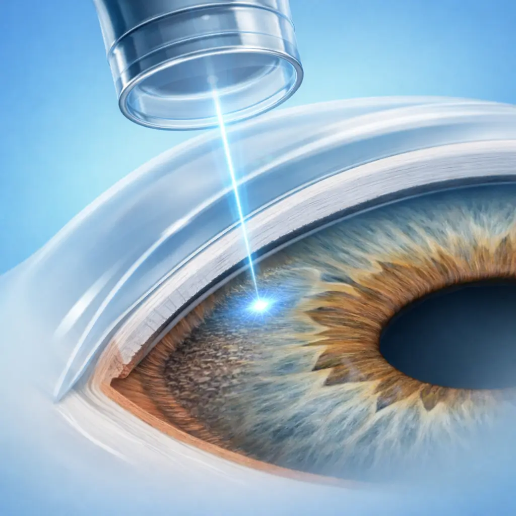 Selective Laser Trabeculoplasty (SLT) process