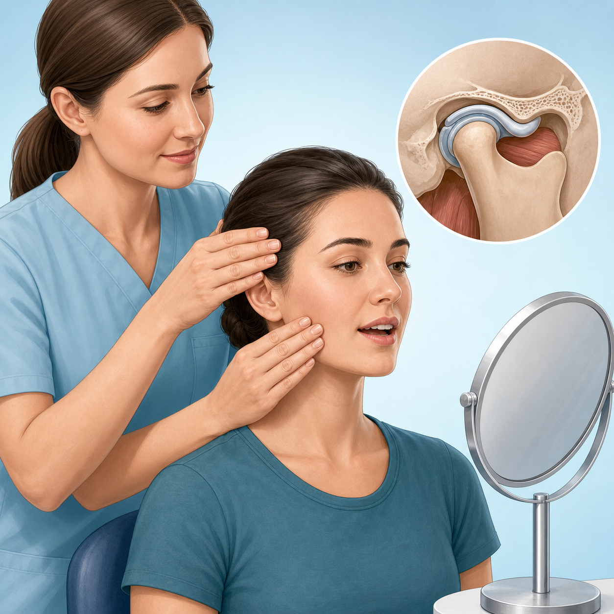Tuina for temporomandibular disorders with jaw exercise process