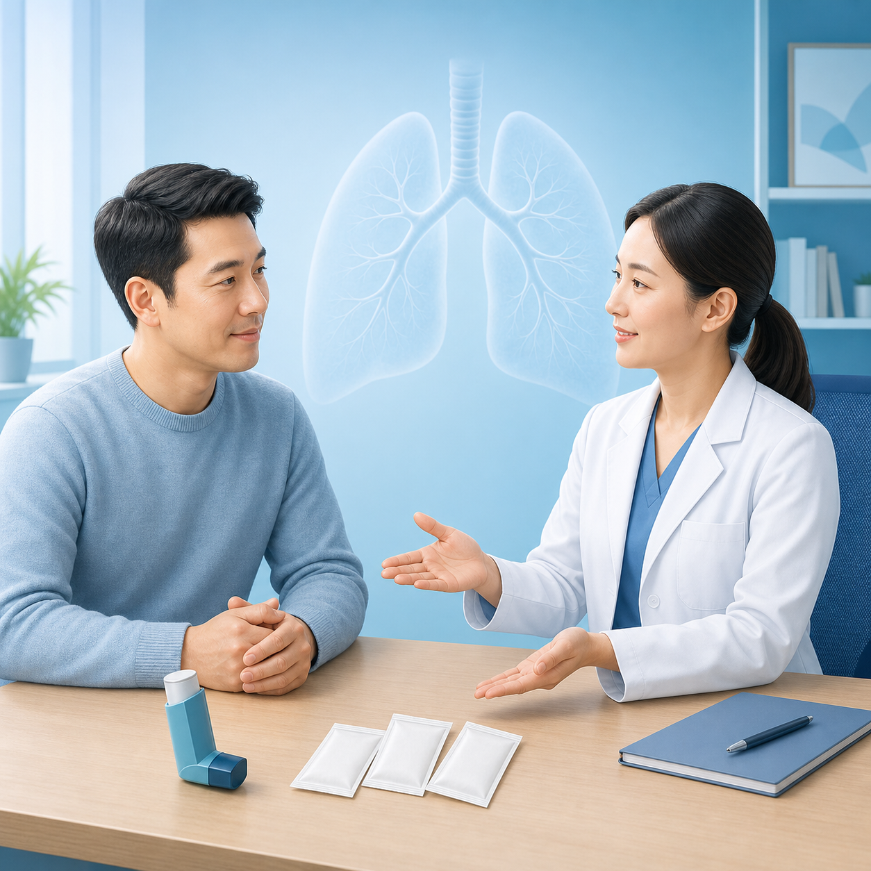 Yupingfeng Granules for asthma remission process